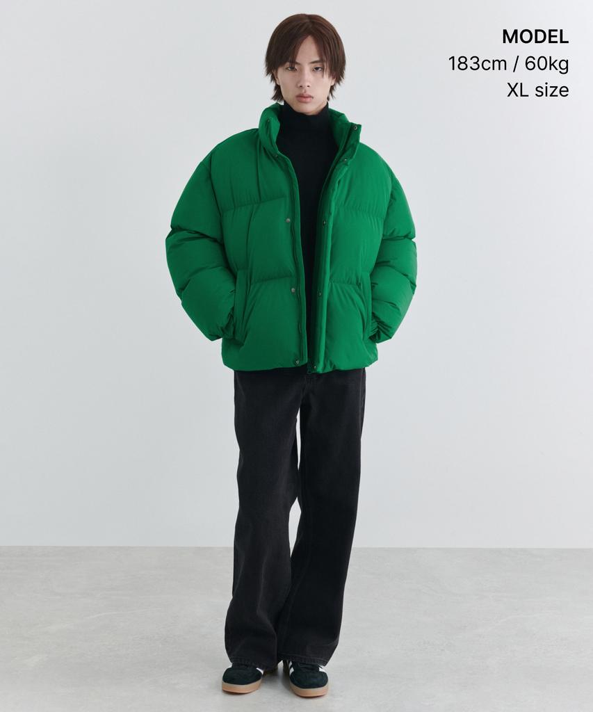 Musinsa Standard Daily Puffer Short Padded Jacket [Irish Green]