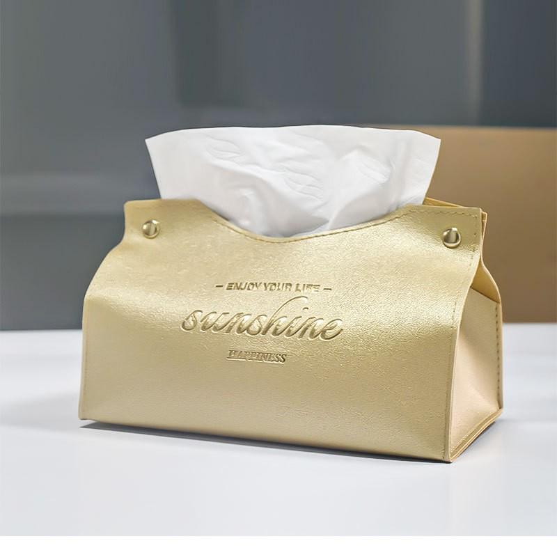 Luxury Leather Tissue Box Organizer for Stylish Home or Office