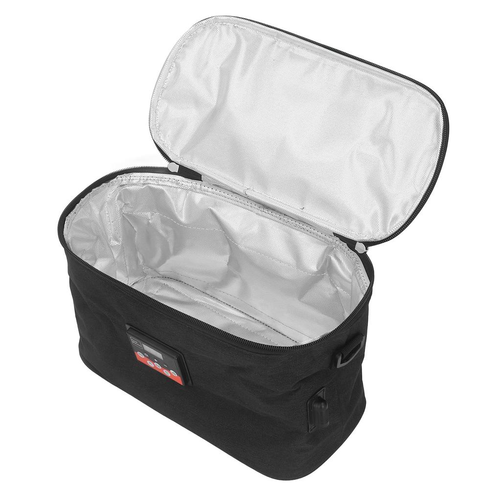 Автомобильная сумка-грелка 30 Вт, сумка-грелка 8 л, регулируемый дисплей температуры с ручкой, портативный подогреватель пищи