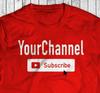 Футболка с кастомным каналом YouTube