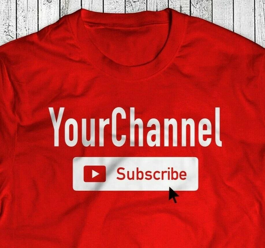 Футболка с кастомным каналом YouTube