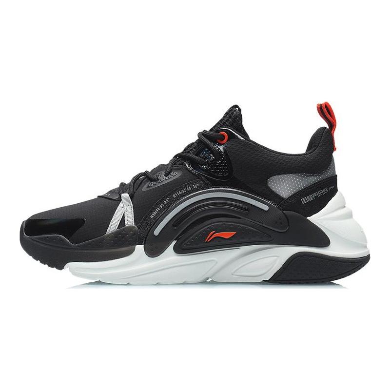 Кеды Li Ning Spark Повседневные Унисекс Средняя высота Черный/Серебристый AGLR015-3