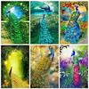 5D DIY Diamond Painting Animal Diamond Mosaic Cross Stitch Full Round Diamond Embroidery Peacock Home Decor