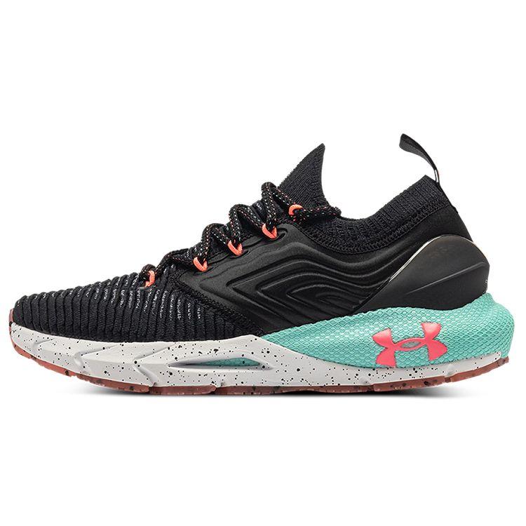 Under Armour HOVR Phantom 2 Lightweight Comfortable Low-Top Casual Running Shoes Women Sneakers Black Orange 3024169-001