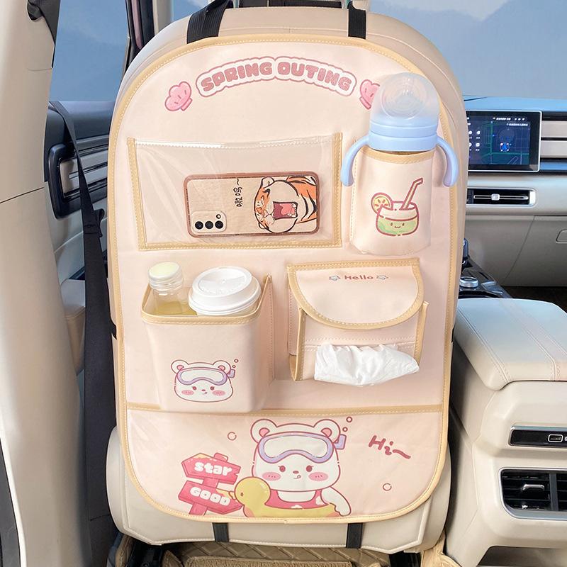 Органайзер для заднего сиденья автомобиля, противоударный коврик для заднего сиденья, износостойкий коврик для защиты от грязи, универсальная сумка для хранения спинки сиденья автомобиля