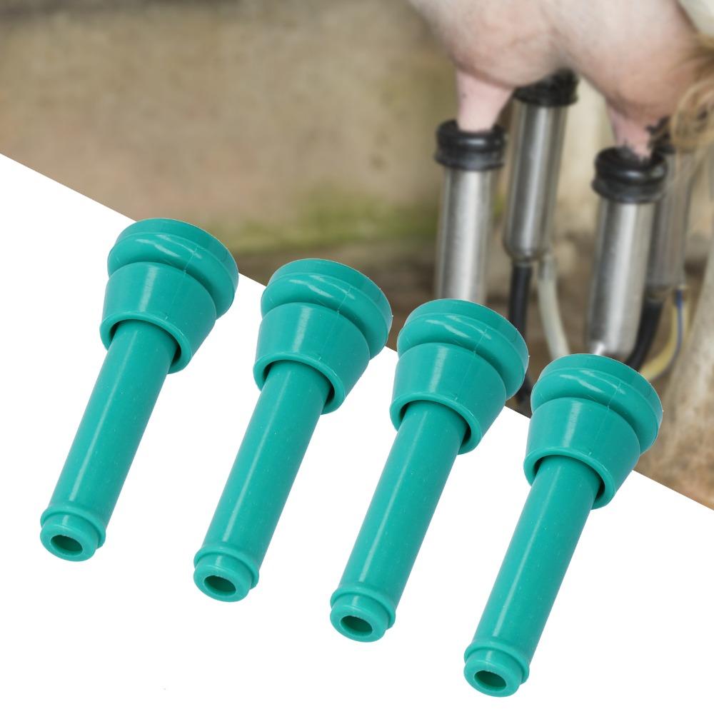4Pcs Green Teat Cup Liner Food-Grade Silicone Milk Lining Replacement Milking Machine Liner  Cattle
