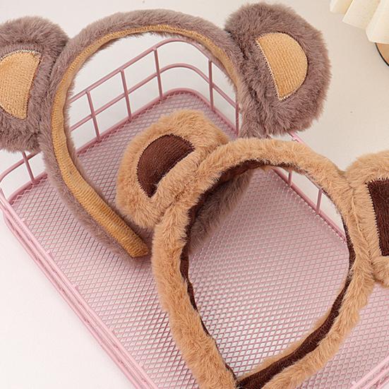 1/2/3Pcs Bear Ear Decor Headband Decorative Animal Hair Hoop Cartoon Hairband Baby Hair Accessories Girls Party Props