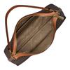 Michael Kors Sammy Gold Hardware Logo Print Coated Canvas Synthetic Leather Shoulder Bag Medium Women shoulder bag Brown 35T6G8SC6B-BROWN