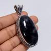 Marvellous Top Grade Qualite 100% Natural Iolite Sunstone Oval Shape Vintage Style Handmade Jewelry 925 Steling Silver Pendant 2.5" WSJ-4842
