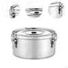 Fruit Lunch Box Food Storage Container Sturdy Space Saving Outdoor Picnic Round Bowl for Kids