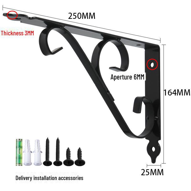Утолщенный железный треугольный кронштейн для мраморной столешницы
