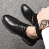 Leather Shoes Men's Business Dress Casual Soft-soled Men's Shoes British Suit Teenagers Work Small Leather Shoes Men