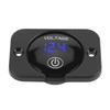 Voltage Gauge with Touch Switch 5 to 48V LED Digital Display Water Resistant Voltmeter Panel for Boat Marine Motorcycle