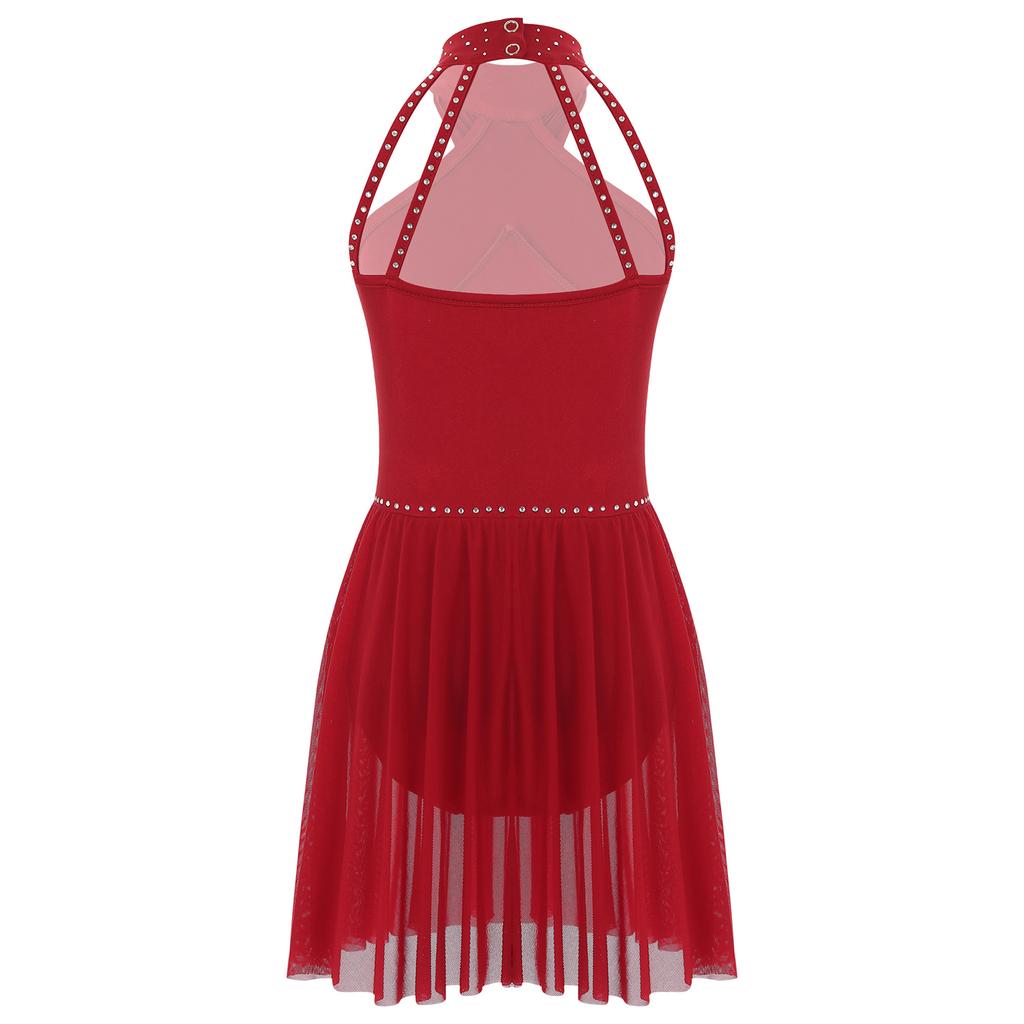 Девочки Лирический Танец Купальник Выступление Фигурное Катание Соревнование Катание На Роликах Гимнастика Платья Дети Балерина Костюм