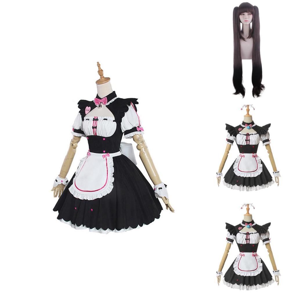 Японское аниме Nekopara Косплей костюм Шокола и Ванили Дышащий Изысканный дизайн
