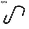 4/8Pcs S-shaped Stainless Steel Hanging Hooks Kitchen Bathroom Hangers Holder
