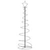VidaXL Arbre de Noël lumineux conique 120 LED blanc chaud 180 cm 4019499