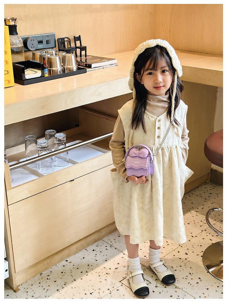 Autumn New Korean Mini Girls Bow Chain Crossbody Shoulder Bag - Parent-Child Women's Bag