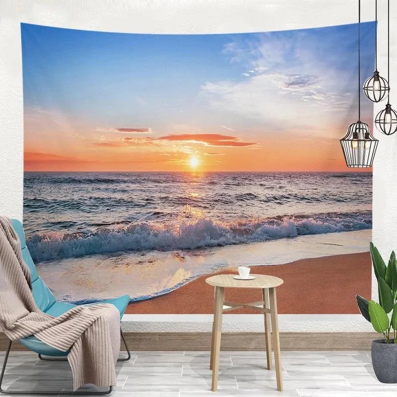 Спальня Гостиная Гобелен Тропические Растения Летний Узор Гобелен Мода Домашний Декор