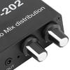 3.5mm Small Sound Mixer 2 In 2 Out Headphone Mixer Dual-Channel Stereo Mixer  For Headphone