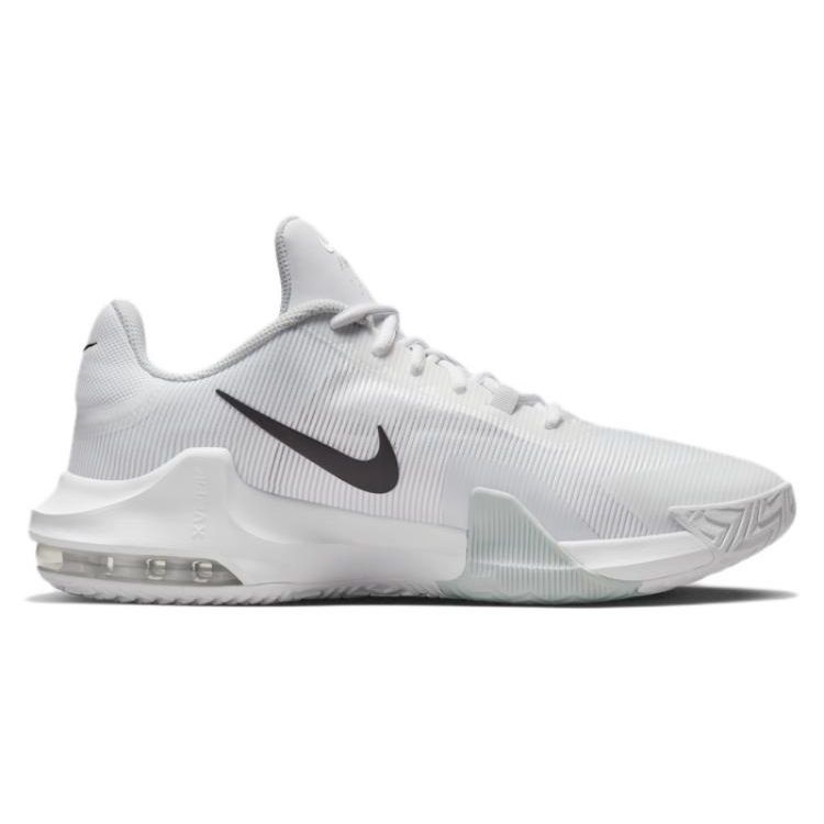 Nike Air Max Impact 4 Белые Черные Мужские Кроссовки Pure-Platinum DM1124-100