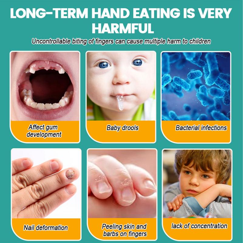 10 мл Горькая вода для ногтей Детский лак для ногтей против обкусывания Жидкость Натуральные растительные экстракты Инструмент для ухода за ногтями для новорожденных, детей, подростков