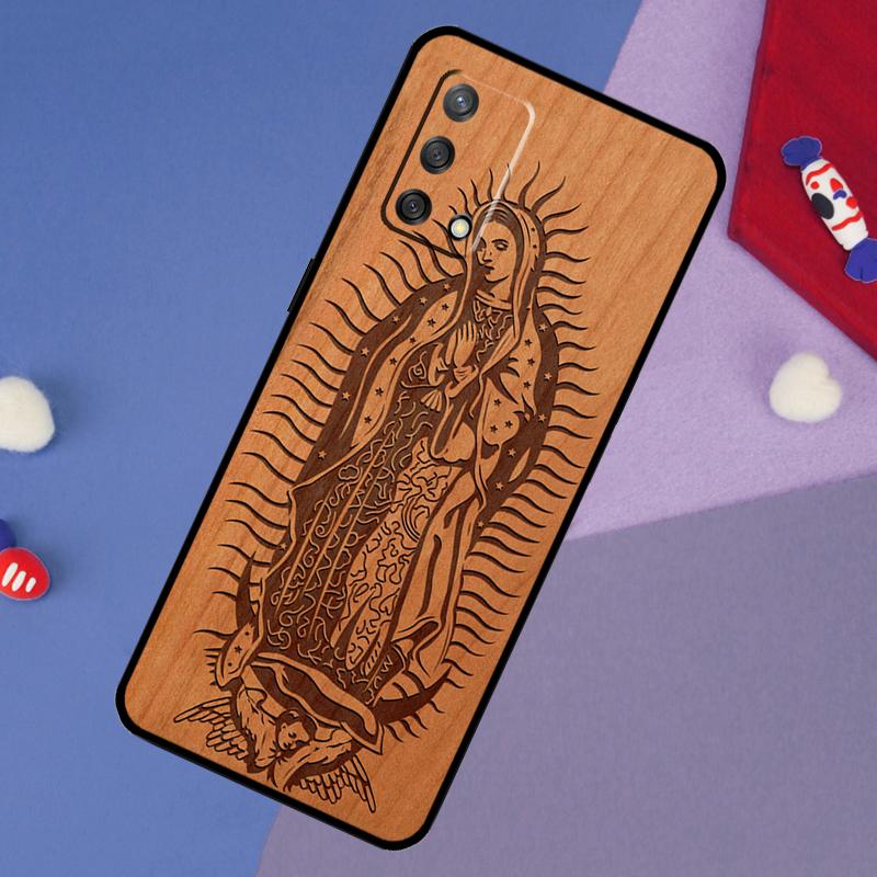 Buddha Jesus Guadalupe Wood Case For Oppo A6 Pro A5 A18 A38 A58 A78 A98 A54 A74 A94 A17 A57 A80 A60 A40 A96 A76 A16 A15