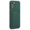 For iPhone 15 Pro TPU Phone Back Case Card Slot Design Mobile Phone Protective Shell Cover