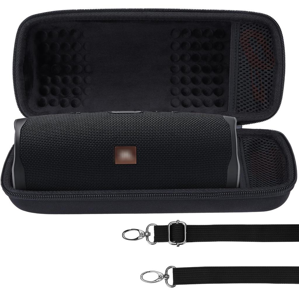 Lebakort Storage Case Compatible with CHARGE5 and CHARGE4 Waterproof Portable Bluetooth Speakers (Black Case)