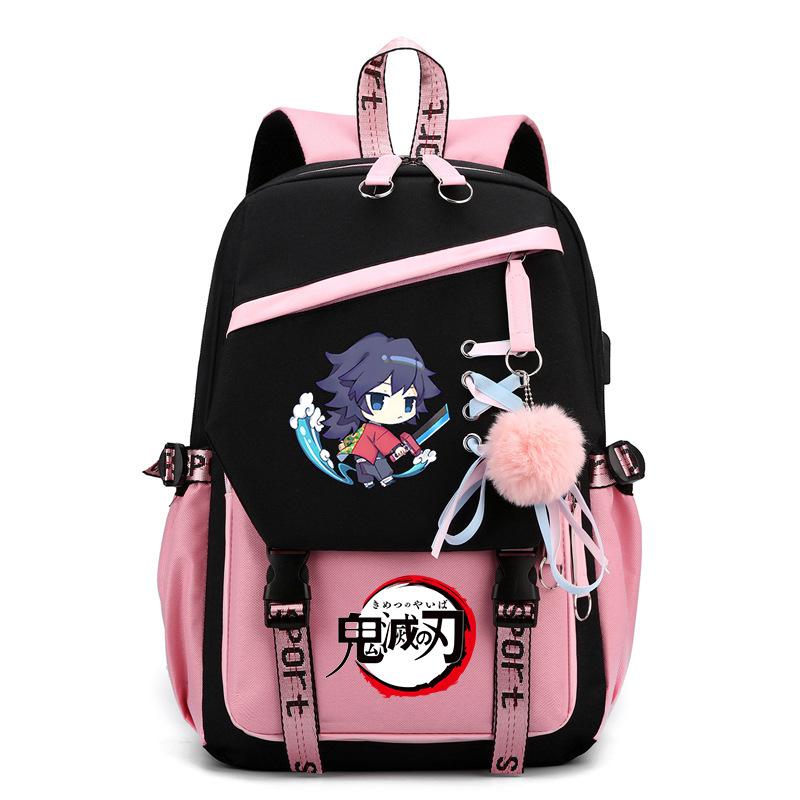 Ghost Destroyer Blade Peripheral Printed School Bag College Versatile Primary and Secondary School Student School Bag