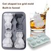 Лоток для кубиков льда, многоразовая силиконовая форма для льда в форме кошки