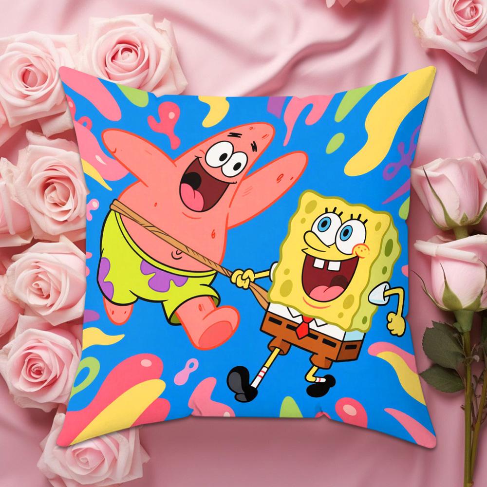 Ornamental Pillows for Living Room Ssponges Bbobs Decorative Sofa Cushions Cover Pillow Cases Personalized Gifts Covers Sofas