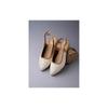 Shoetopia Женские золотистые балетки на блочном каблуке Стильные и удобные балетки для офиса и вечеринок EU42