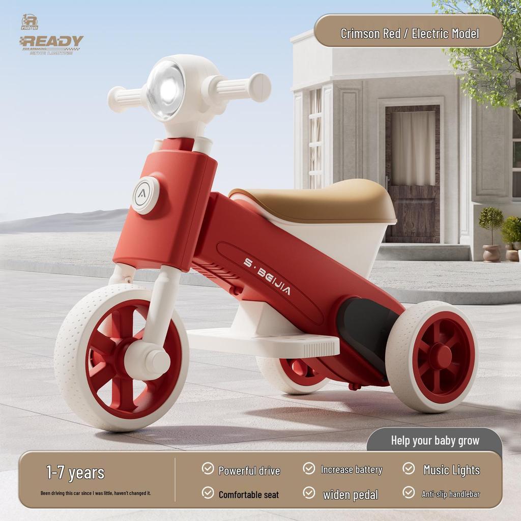 2025 Electric Balance Bike for Toddlers: 1-3 Years, Three-Wheeled, Entry-Level Scooter
