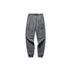Solid Color Letter Logo Thickened Cuffed Sweatpants Men Bottoms Gray 95747754-2