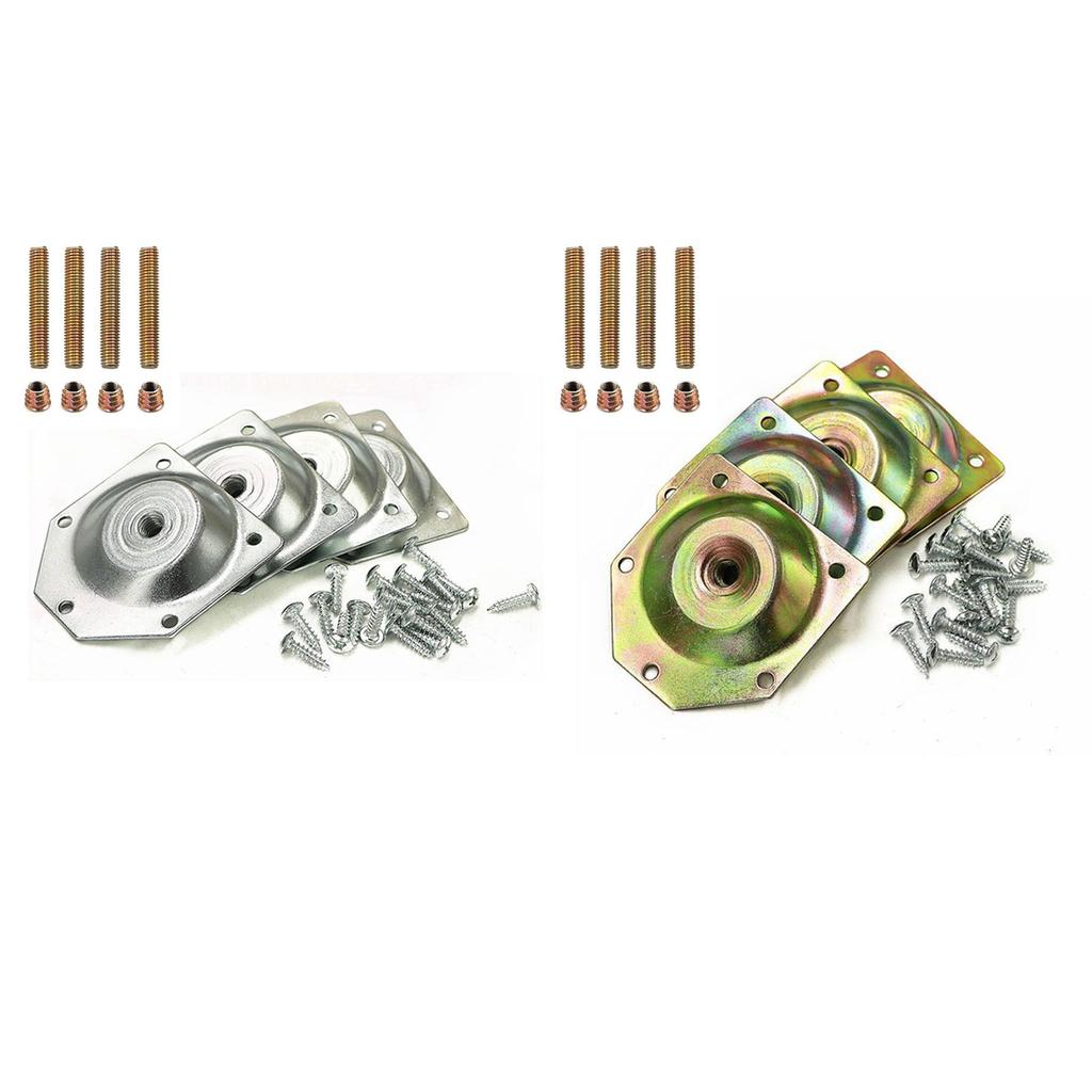 1 комплект винтов для соединения дерева и листового железа, фурнитура, угловые ножки, крепежная пластина, кронштейн, мебель, набор ножек для стола