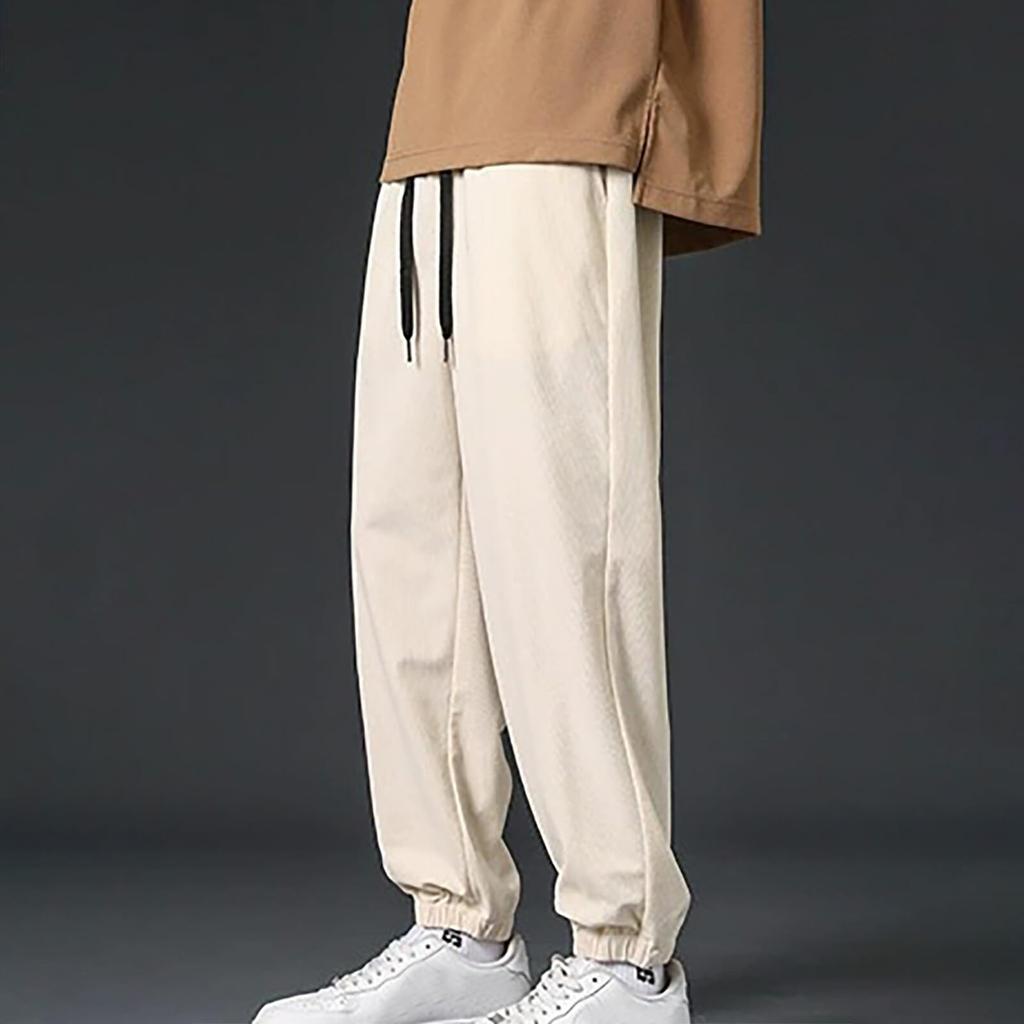 Мужские вельветовые повседневные спортивные леггинсы с прямыми штанинами