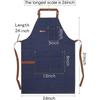 Custom Logo Denim Apron for Restaurants, Cafes, & Milk Tea Shops