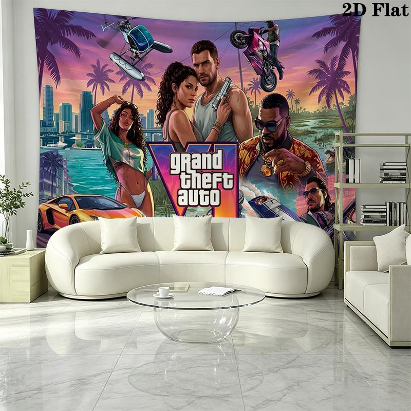 Настенный гобелен GTA Эстетичное настенное панно Печатная тканевая одеяло Декоративные гобелены для спальни гостиной Домашний декор