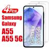 4 шт. 10D закаленное стекло для Samsung Galaxy A55 A55 5G защитная стеклянная пленка