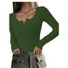 Women S Crew Neck Knit Long Sleeve Slim Fit Basic Top