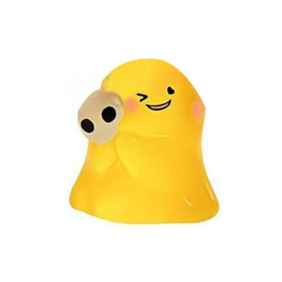 1/6/24/36Pcs Halloween Ghost Figurine Glow-in-the-dark Mini Cartoon Ghost Statue Luminous Miniature Ghost Ornament Desktop Decoration