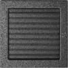 Vent Cover 22x22 Black and Silver with Blinds