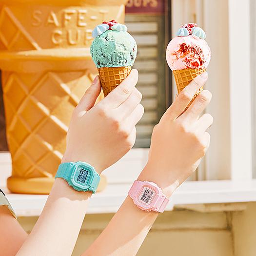 Casio Мужские кварцевые часы с resin-корпусом, водозащитой 200 м, противоударные, с будильником BGD-560CR-4