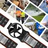 BT-5000D multifunctional anemometer, air volume and temperature measuring instrument with rotatable probe, dustproof, waterproof, rechargeable