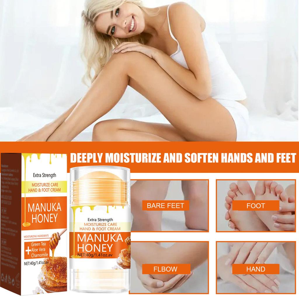 Honey Hand And FootCream, Chapped Heels And FootCream, Moisturizing Care For Chapped Heels, RepairCream Stick For Chapped Heels And Feet,40ML