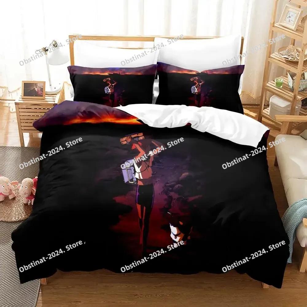 Новый Комплект Постельного Белья Cowboy Bebop Односпальный Двуспальный Full Queen King-Size Размеры Размеры Комплект Постельного Белья Взрослые Дети Спальня Пододеяльник Комплекты 3D Игровой Кровать