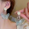 Модные акриловые серьги-бабочки, женские милые серьги-капли для девочек, элегантные индивидуальные ювелирные аксессуары, подарки