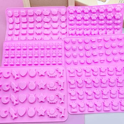 Мини силиконовая форма для мультяшных животных для воска, конфет и украшения тортов