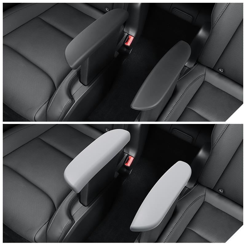 For Tesla Model YL Six Seats Second Row Armrest Protective Cover Silicone Handrail Elbow Support Dirt-Resistant Protection Case